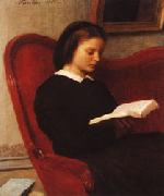 Henri Fantin-Latour The Reader(Marie Fantin-Latour,the Artist's Sister) USA oil painting artist